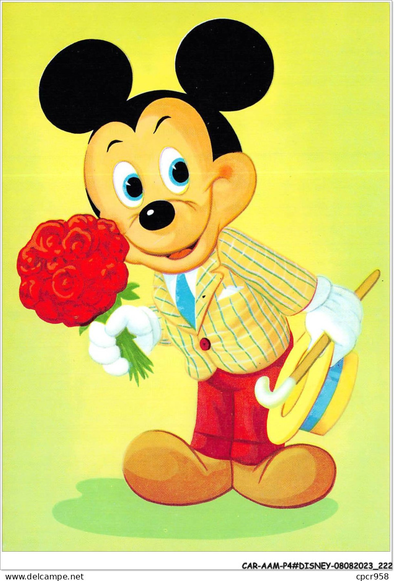 CAR-AAMP4-DISNEY-0403 - Mickey Apportant Un Bouquet De Roses - Disneyland