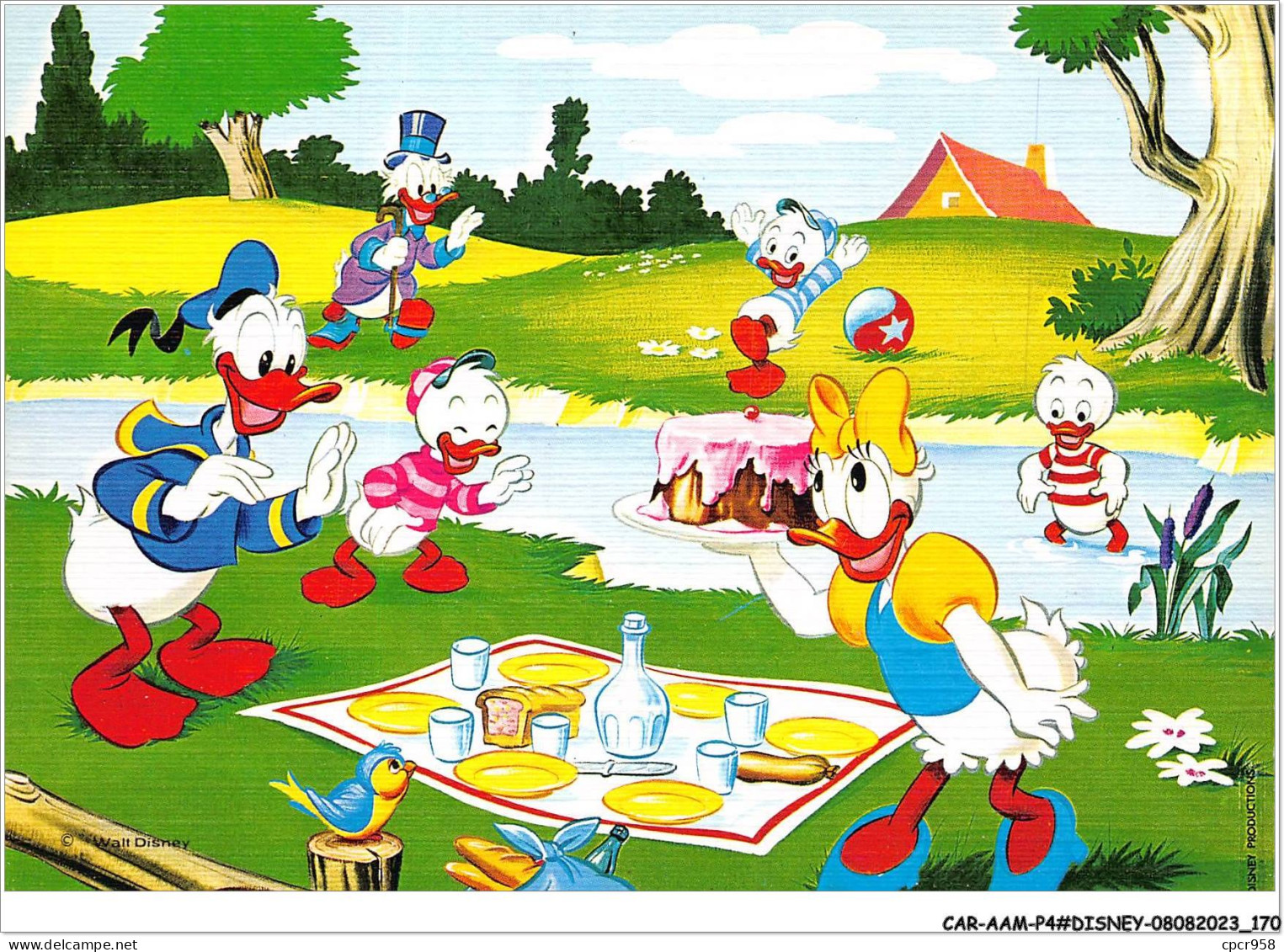CAR-AAMP4-DISNEY-0377 - Donald Et Daisy Pique-niquent - WD 1/10 - Disneyland