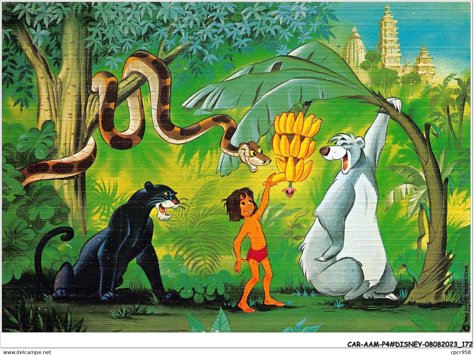 CAR-AAMP4-DISNEY-0378 - Mowgli Et Les Animaux - WD 1/8 - Disneyland