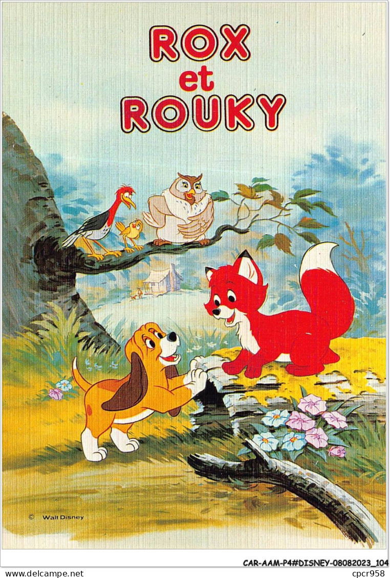 CAR-AAMP4-DISNEY-0344 - Rox Et Rouky Avec Des Oiseaux - WD 13/61 - Disneyland