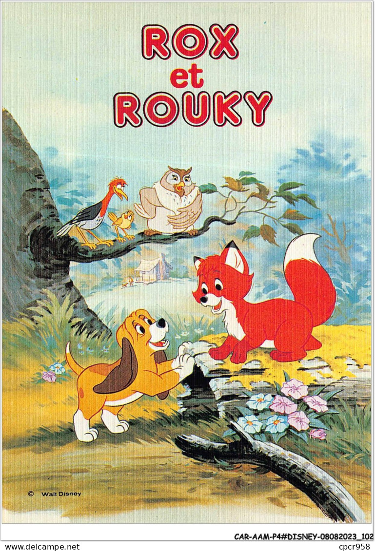 CAR-AAMP4-DISNEY-0343 - Rox Et Rouky Avec Des Oiseaux - WD 13/61 - Disneyland