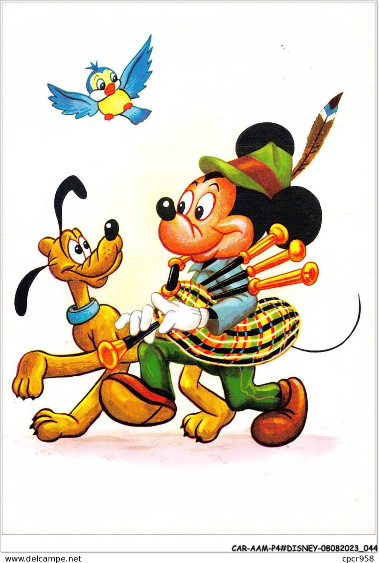 CAR-AAMP4-DISNEY-0314 - Mickey Jouant De La Cornemuse Et Pluto - Disneyland