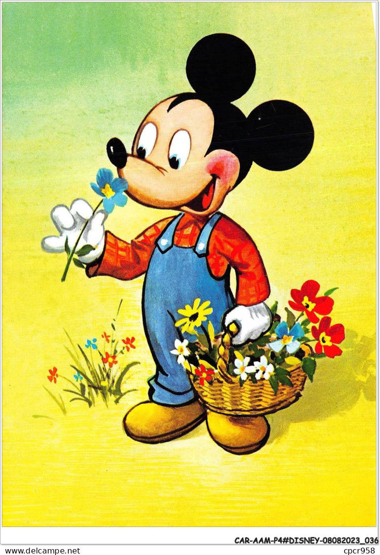 CAR-AAMP4-DISNEY-0310 - Mickey Tient Des Fleurs - Disneyland