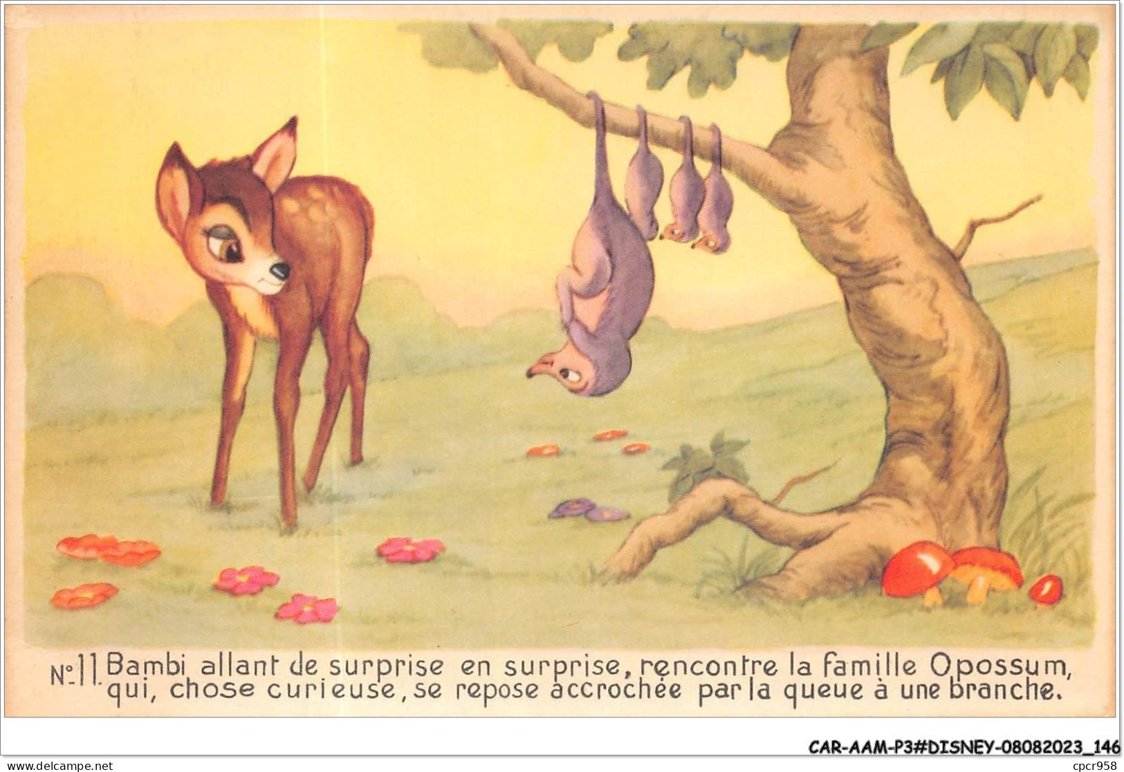 CAR-AAMP3-DISNEY-0283 - Bambi Allant De Surprise En Surprise Rencontre La Famille Opossum - N°11 - Disneyland
