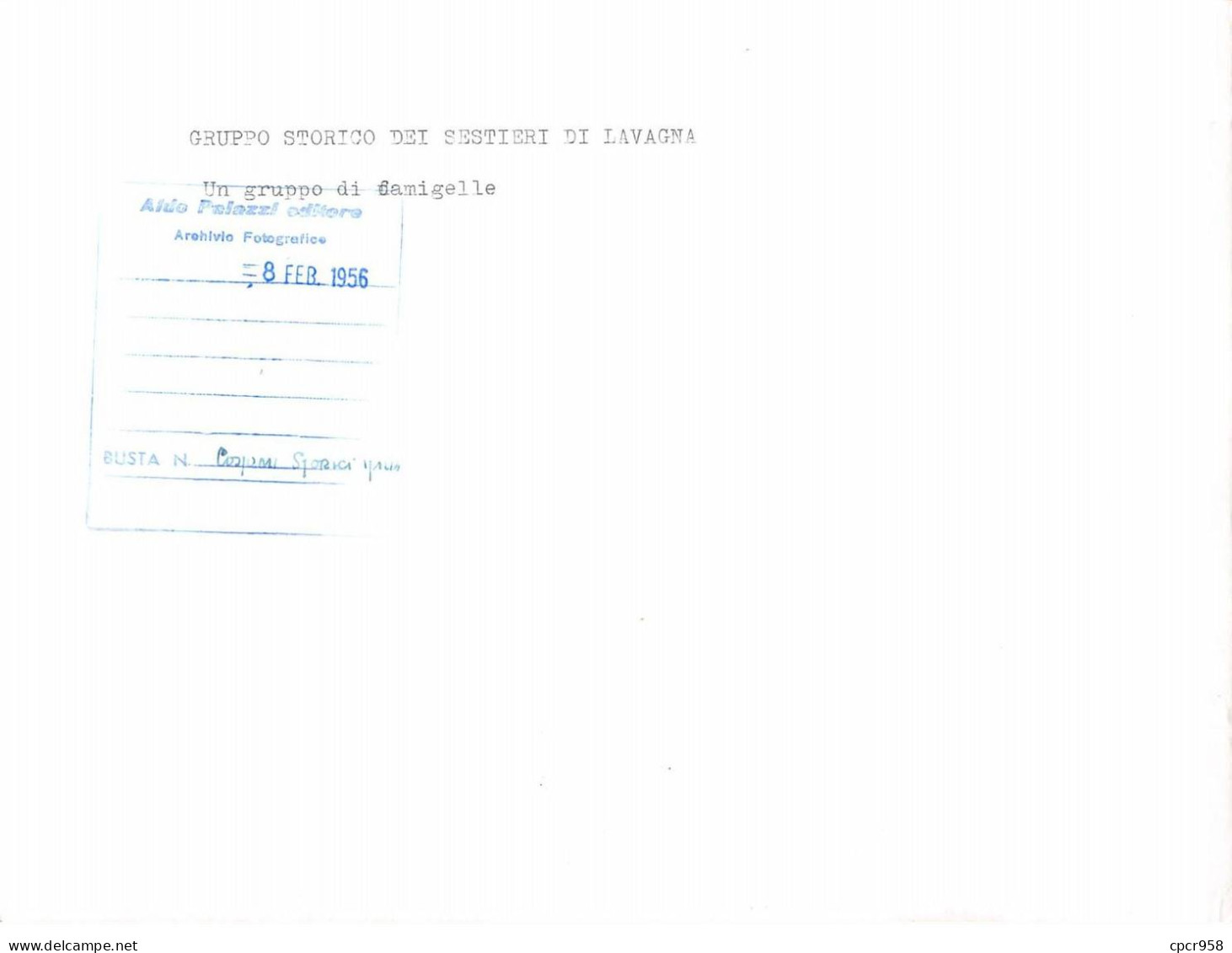 Photo De Presse.AM21169.24x18 Cm Environ.1956.Groupe Historique De Sestieri De Tableau Noir - Lugares