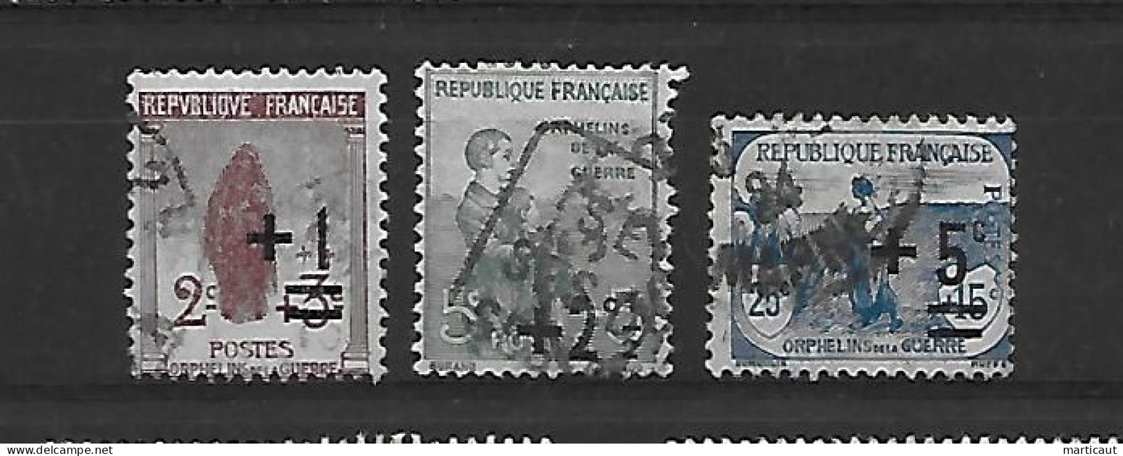Petit Lot De 7 Timbres Oblitérés Vendus En L'état - Used Stamps