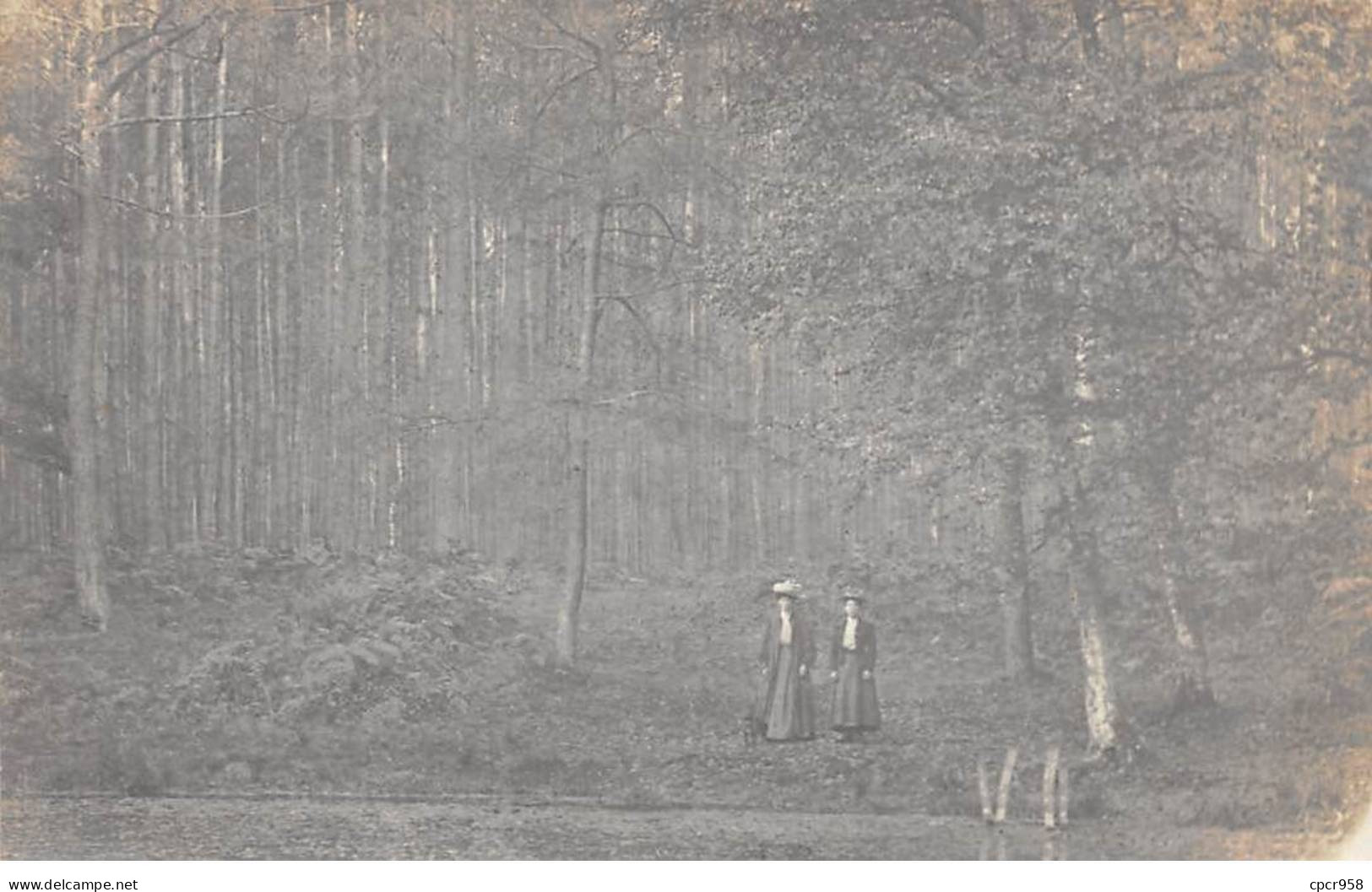 A Localiser - N°84432 - Deux Jeunes Femmes Dans La Forêt - To Identify