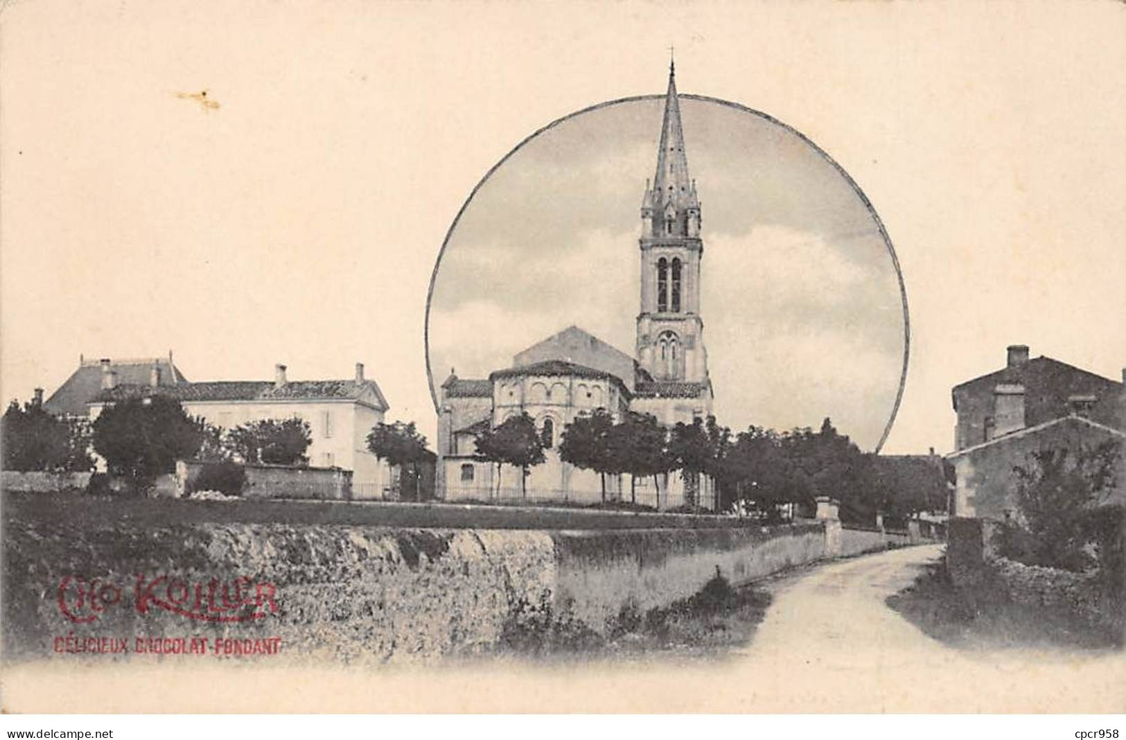 A Localiser - N°84454 - Cho Kohler Est Un Délicieux Chocolat Fondant, Pour Croquer - Eglise - To Identify