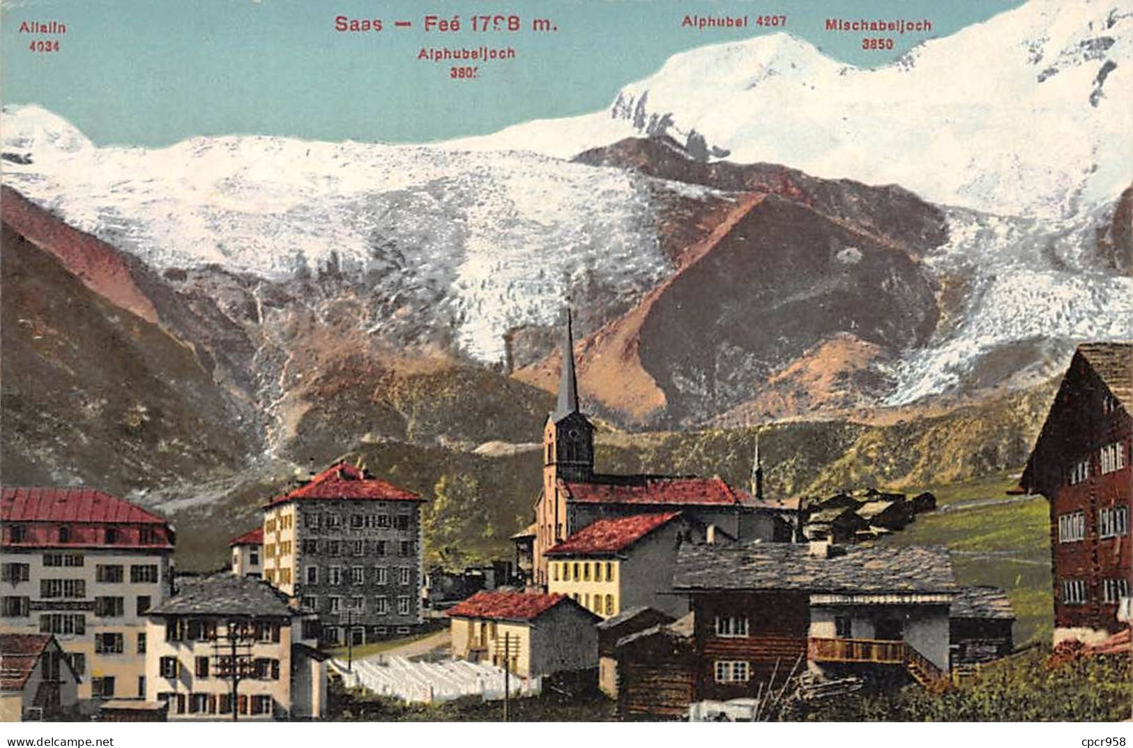 SUISSE - SAN51017 - Saas Fée - Aphubel - Mischabeljoch - Saas-Fee