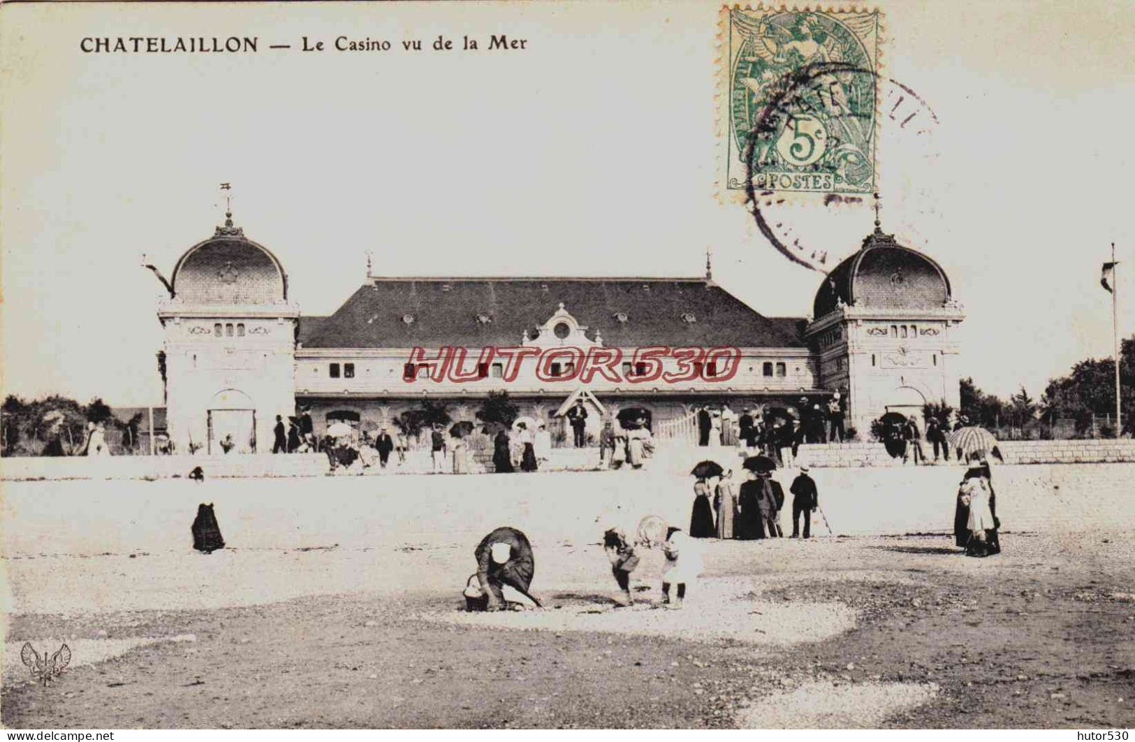 CPA CHATELAILLON PLAGE  - CHARENTE MARITIME - LE CASINO VU DE LA MER - Châtelaillon-Plage