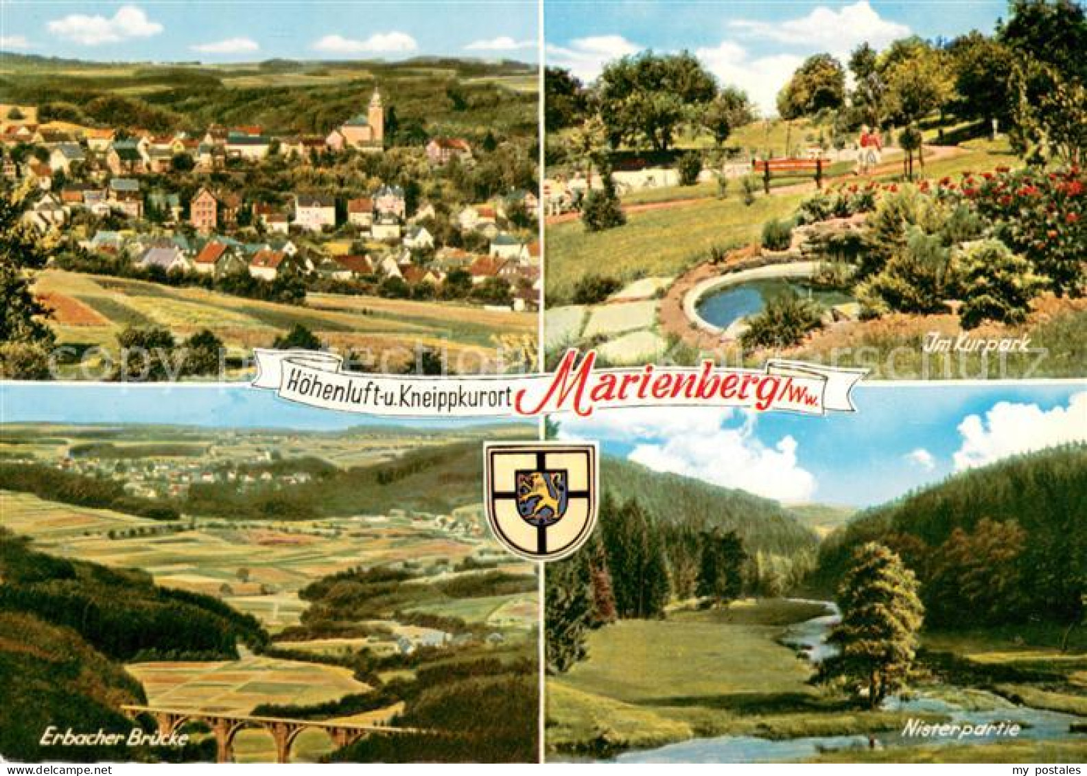 73673171 Marienberg Westerwald Panorama Kurpark Landschaftspanorama Mit Nister E - Bad Marienberg