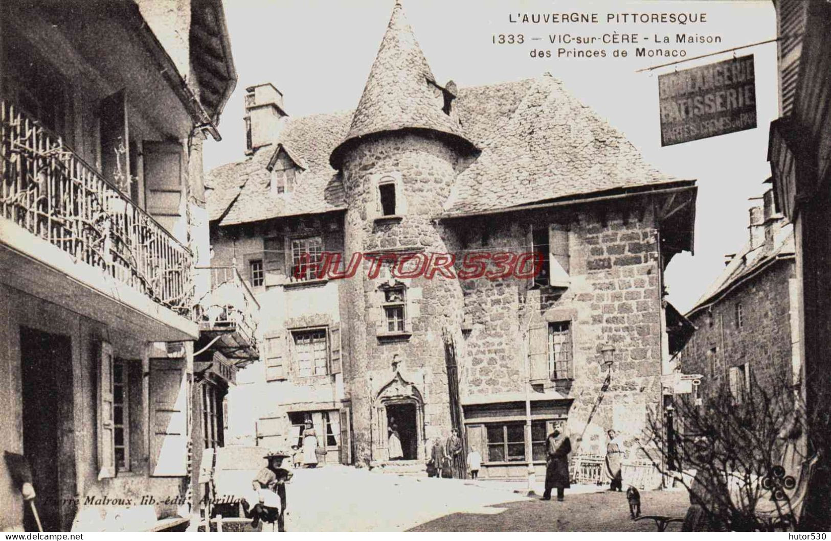 CPA VIC SUR CERE - CANTAL - LA MAISON DES PRINCES DE MONACO - Saint Flour