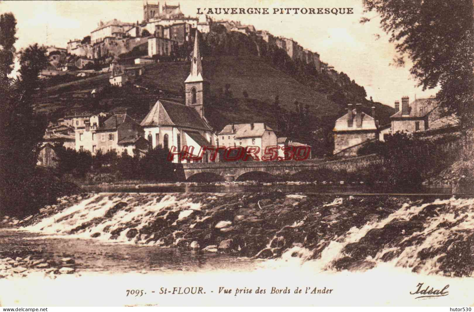 CPA SAINT FLOUR - CANTAL - VUE PRISE DES BORDS DE L'ANDER - Saint Flour