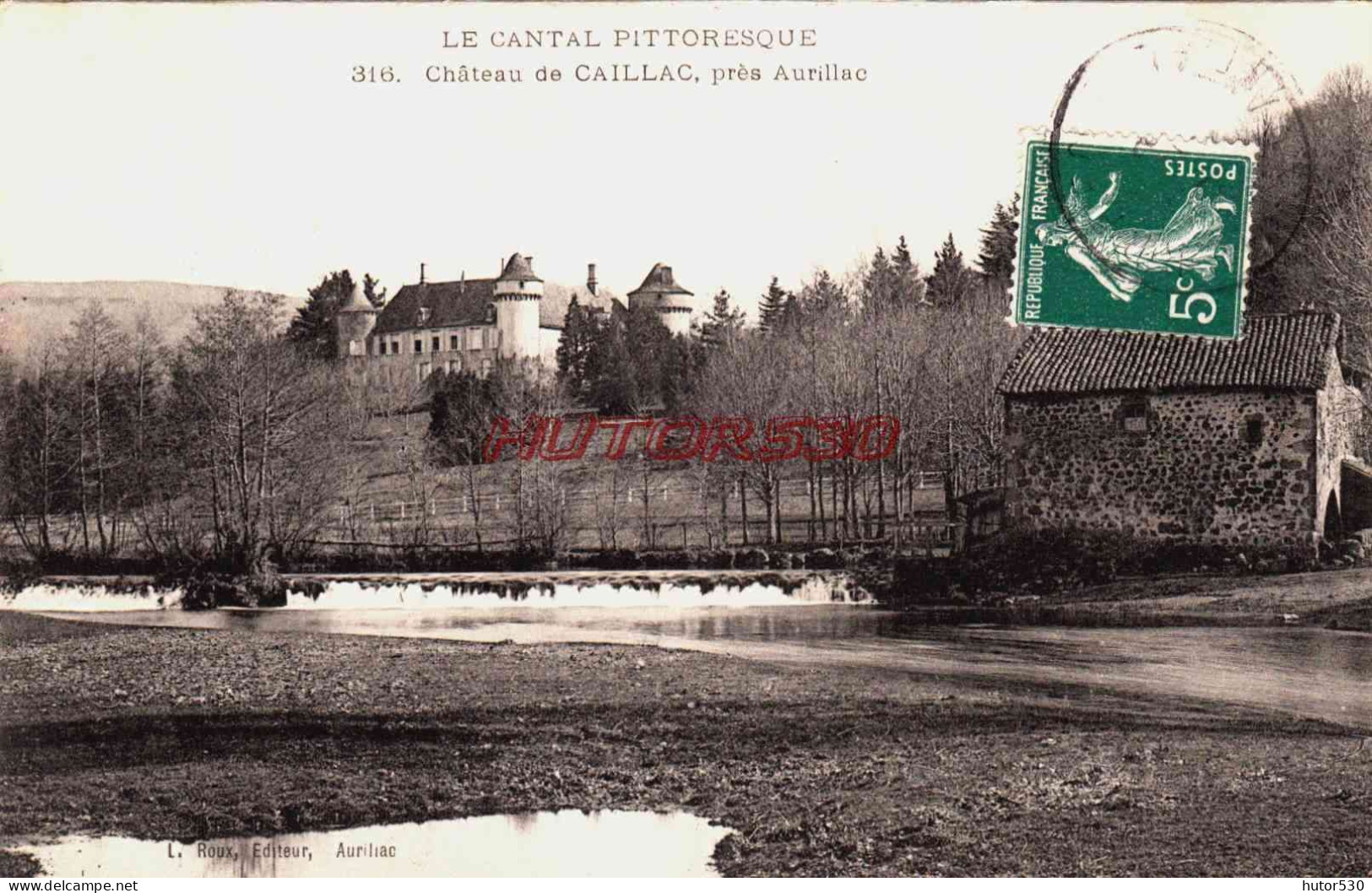 CPA AURILLAC - CANTAL - ENVIRONS - LE CHATEAU DE CAILLAC - Aurillac