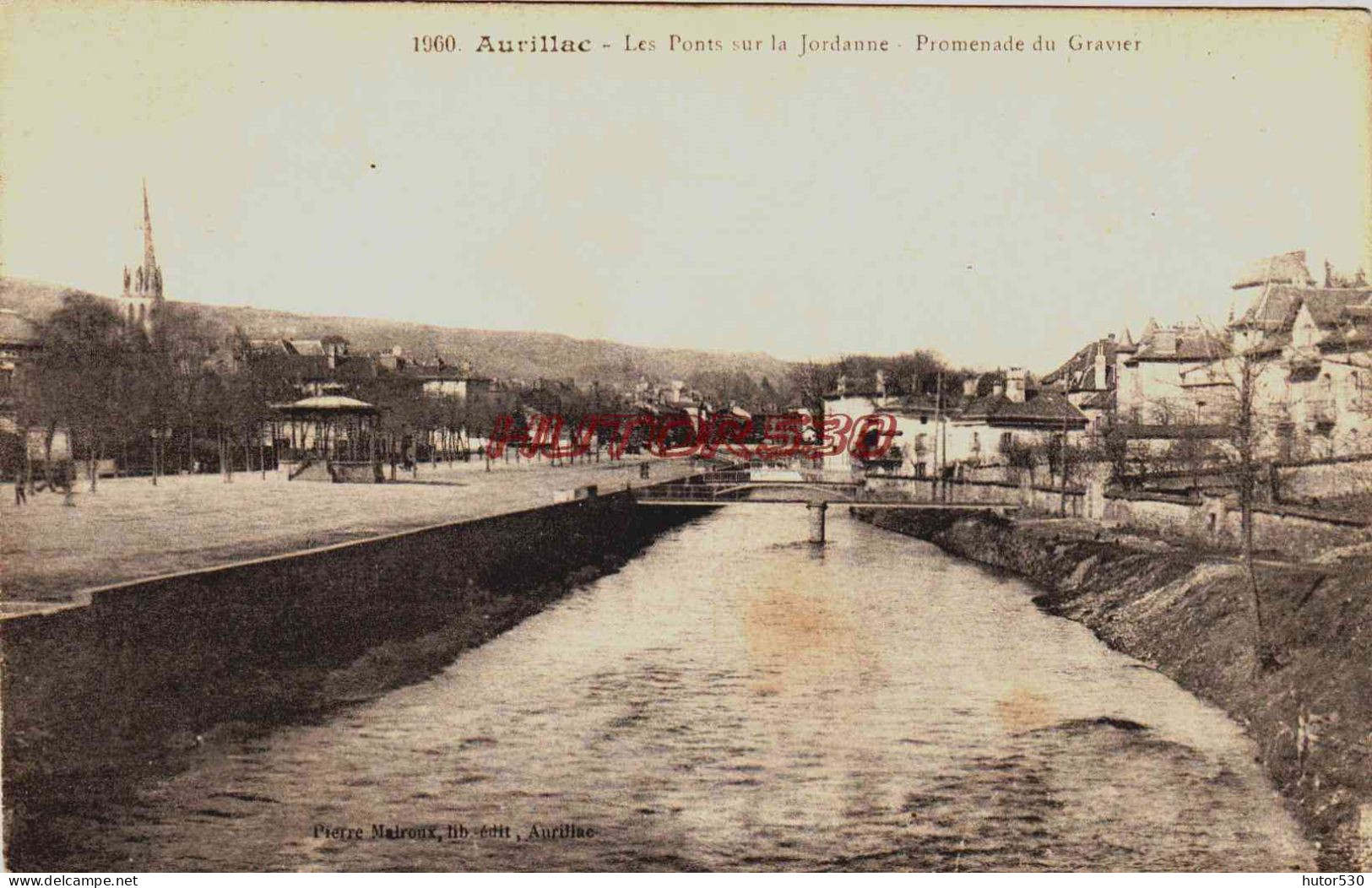 CPA AURILLAC - CANTAL - PROMENADE DU GRAVIER - Aurillac