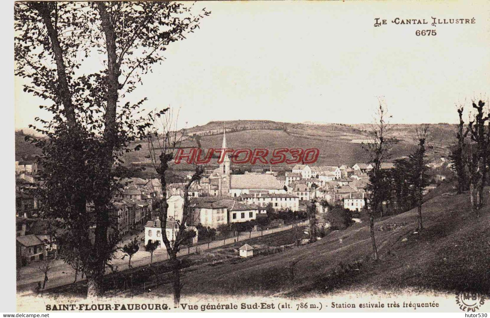 CPA SAINT FLOUR - CANTAL - VUE GENERALE - Saint Flour