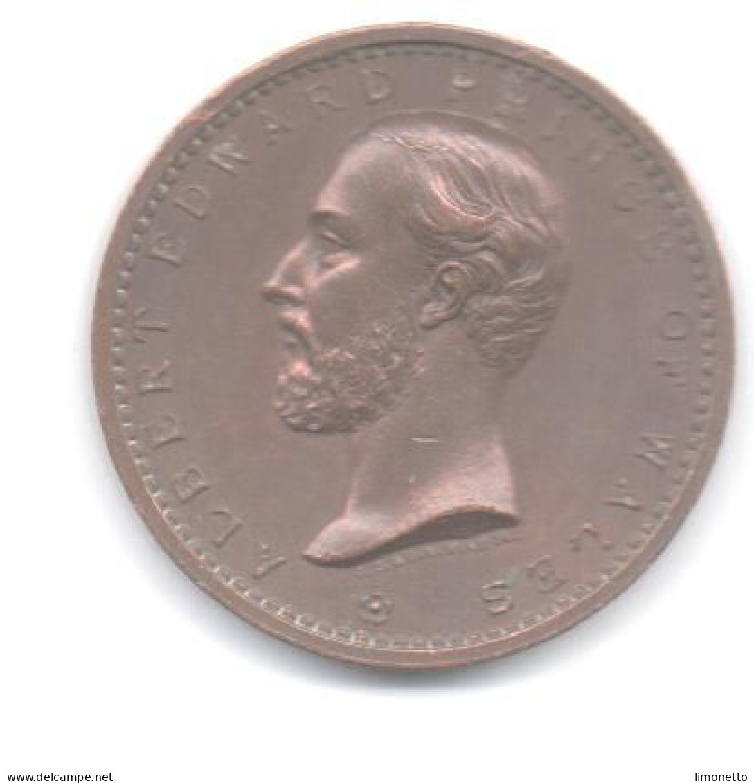 Médaille- Royaume-Uni- 1872 - National Thanksgiving -Albert Edward Prince Of Wales - Bronze  Sup - Monarchia/ Nobiltà