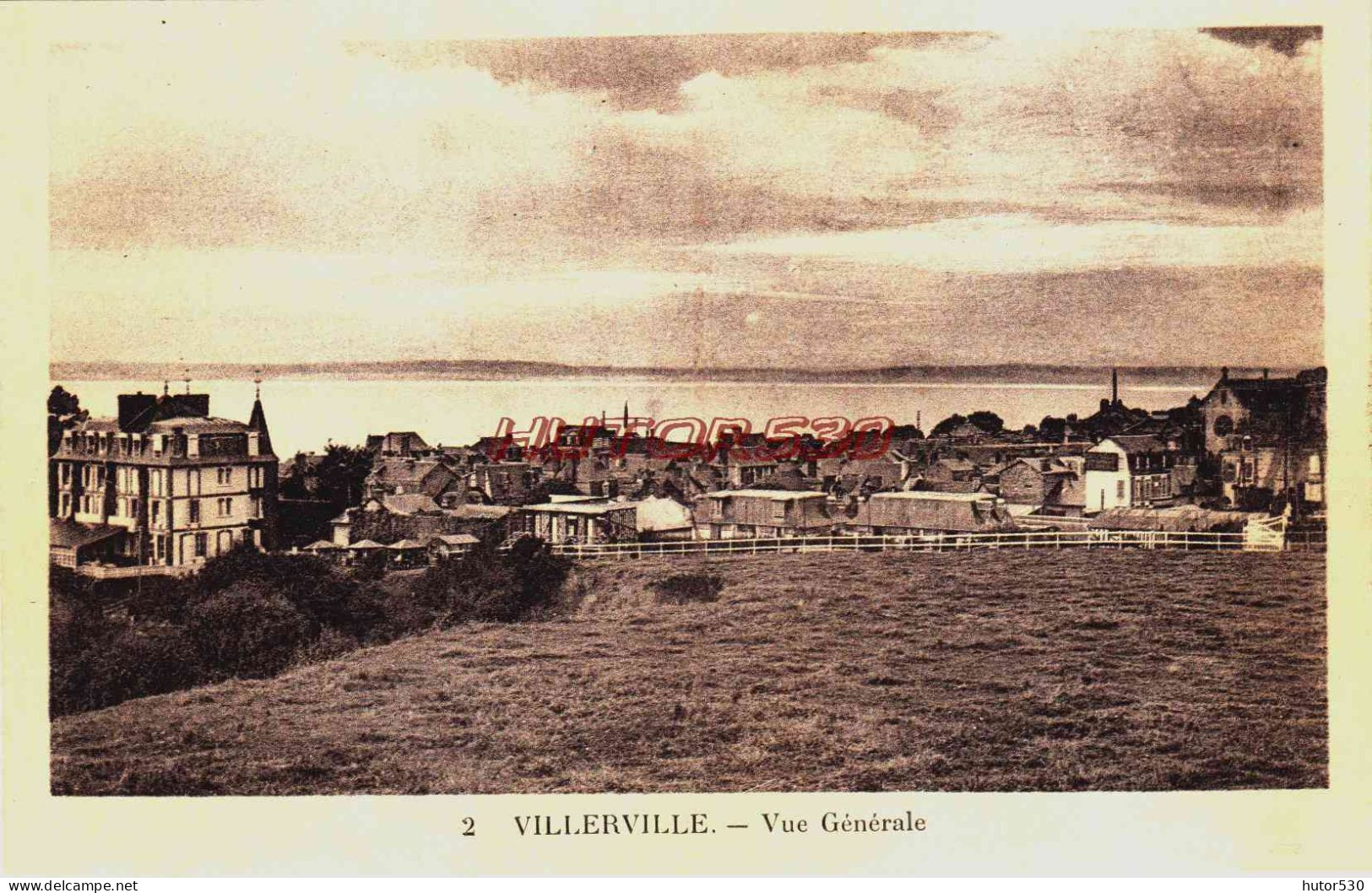 CPA VILLERVILLE - CALVADOS - VUE GENERALE - Villerville