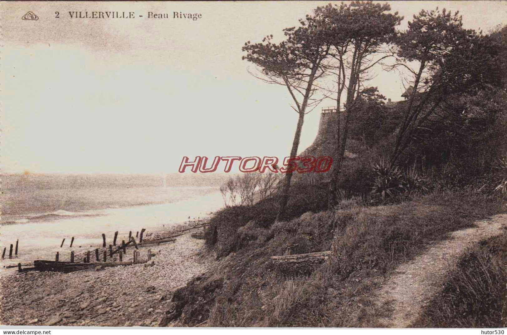 CPA VILLERVILLE - CALVADOS - BEAU RIVAGE - Villerville