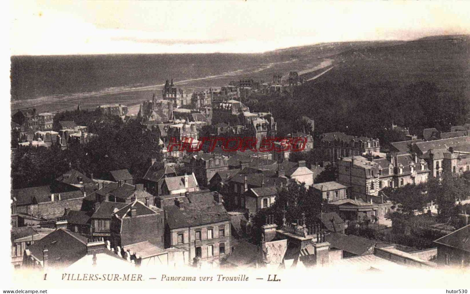 CPA VILLERS SUR MER - CALVADOS - PANORAMA - Villers Sur Mer