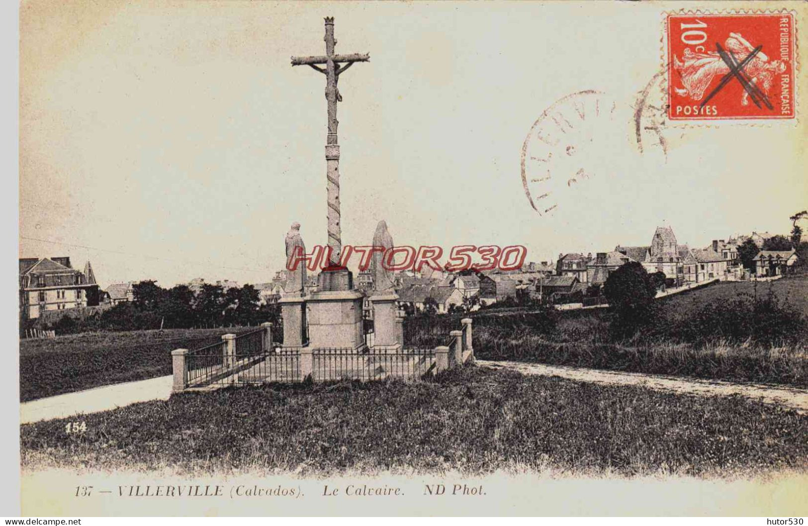 CPA VILLERVILLE - CALVADOS - LE CALVAIRE - Villerville