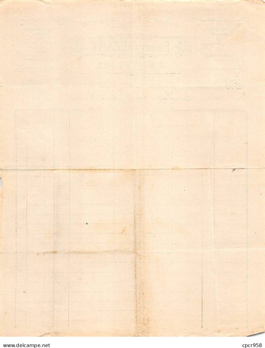Facture.AM24382.Montmelard.1909.Benoir Vézant.Epicerie.Mercerie - 1900 – 1949
