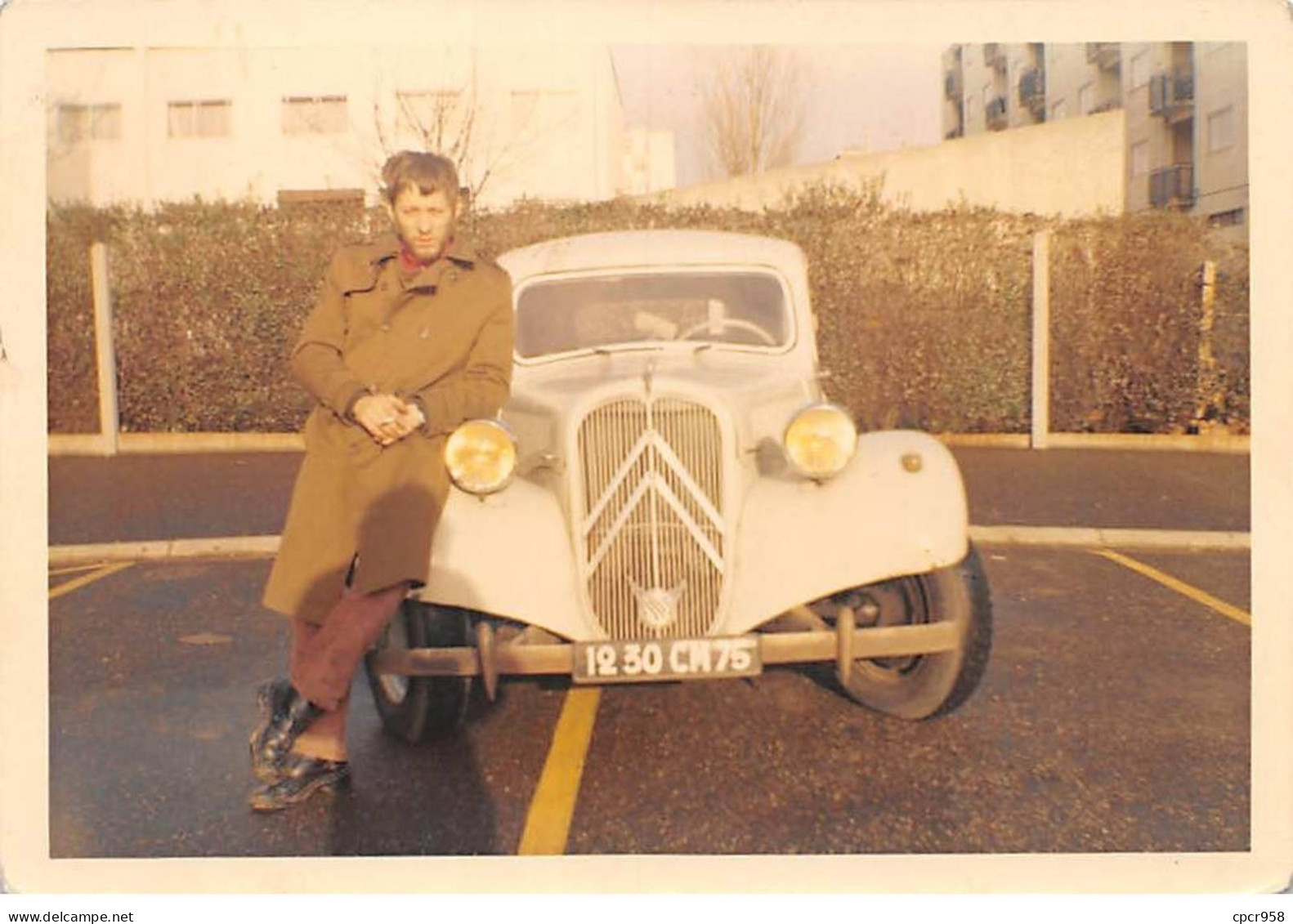 Photographie . Moi10256 .a Identifié Voiture Citroen  .13 X 9 Cm. - Automobiles