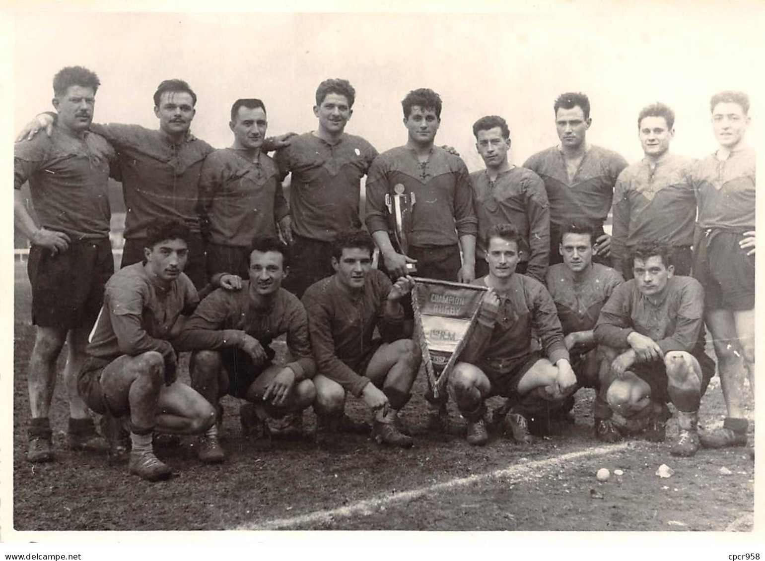 Photographie . Moi10300 .rugby 1RM 1957 Champion Militaire .18 X 13 Cm. - Sport
