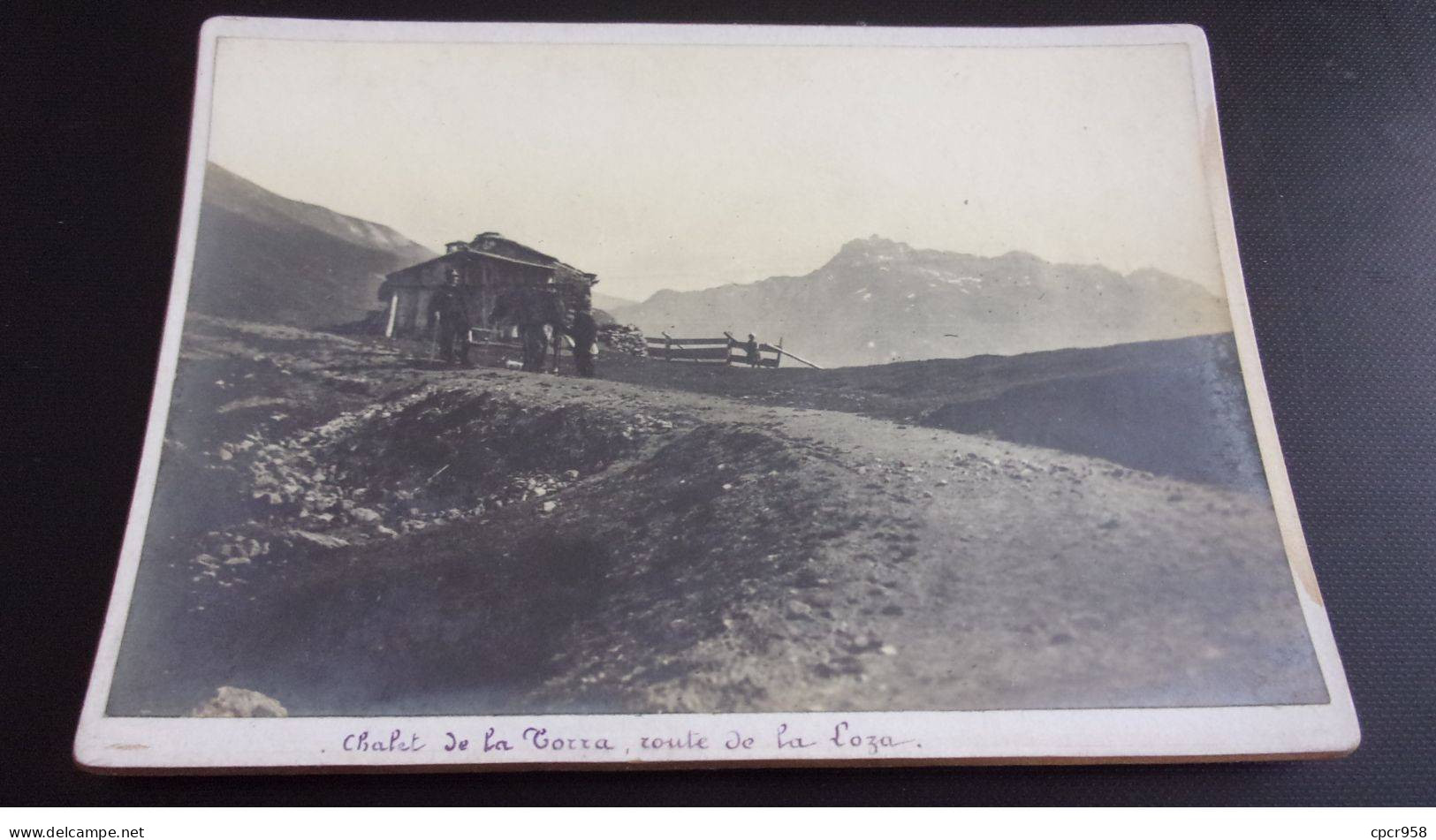 Photographie Sur Carton . 2moi10322 . Savoie .chalet De La Torra Route De La Loza.militaire.18 X 13 Cm. - Guerra, Militari