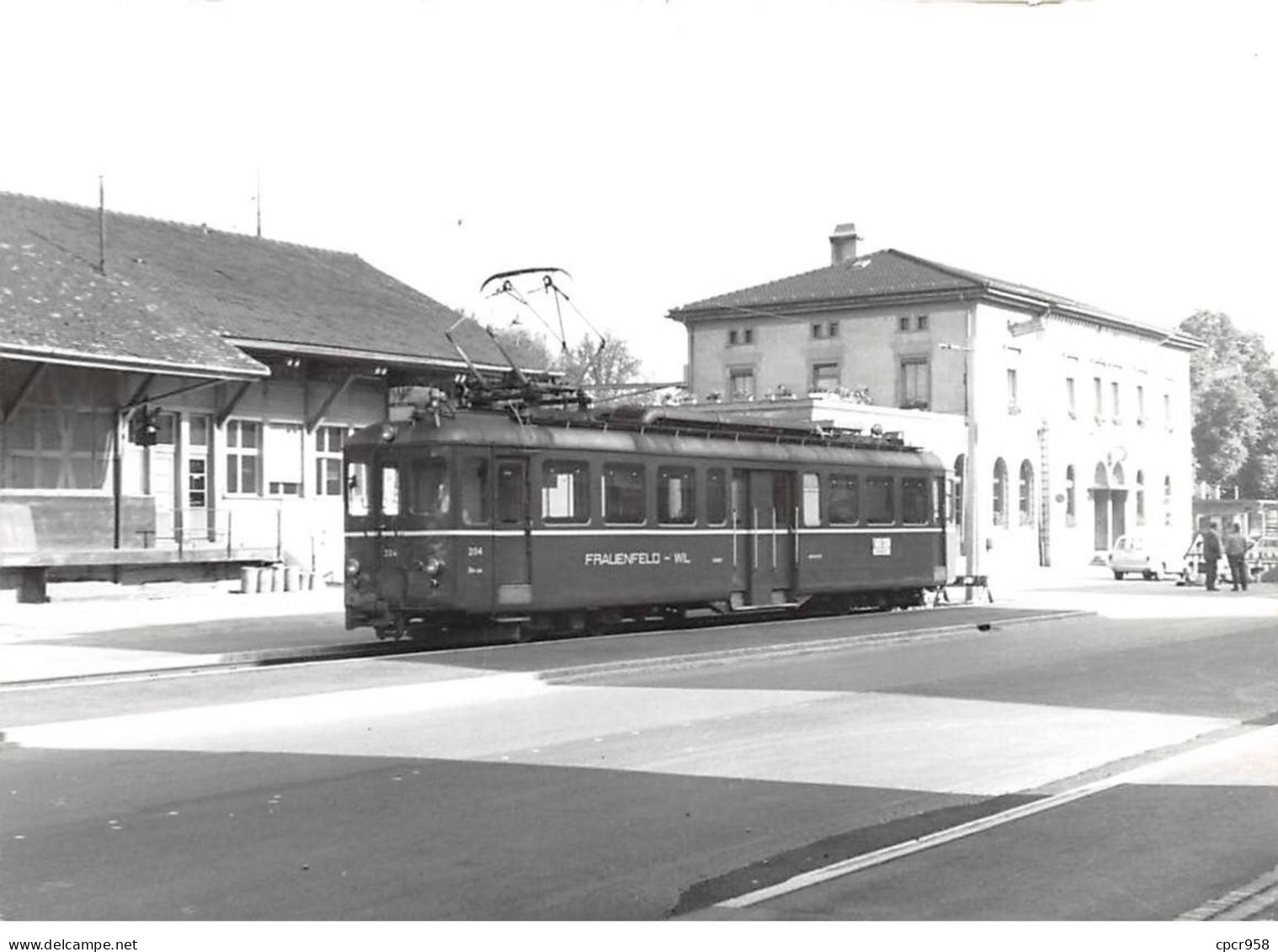 Suisse - N°85911 - FRAUENFELD - Wil Bahnof - Tramway - Cliché J. Bazin N°40 Vue 10 - Photo Souple - Frauenfeld