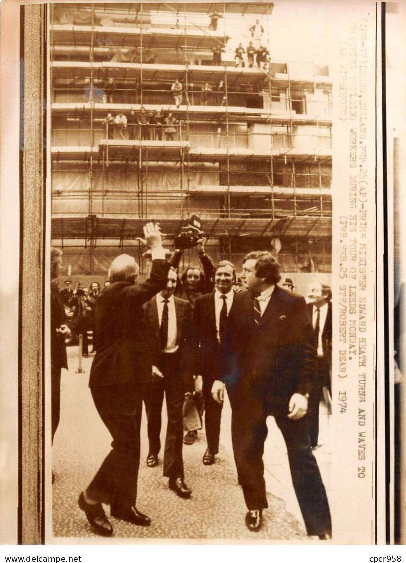 Photo De Presse.AM21199.24x18 Cm Environ.Leeds.Angleterre.Premier Ministre Edward Heath - Geïdentificeerde Personen