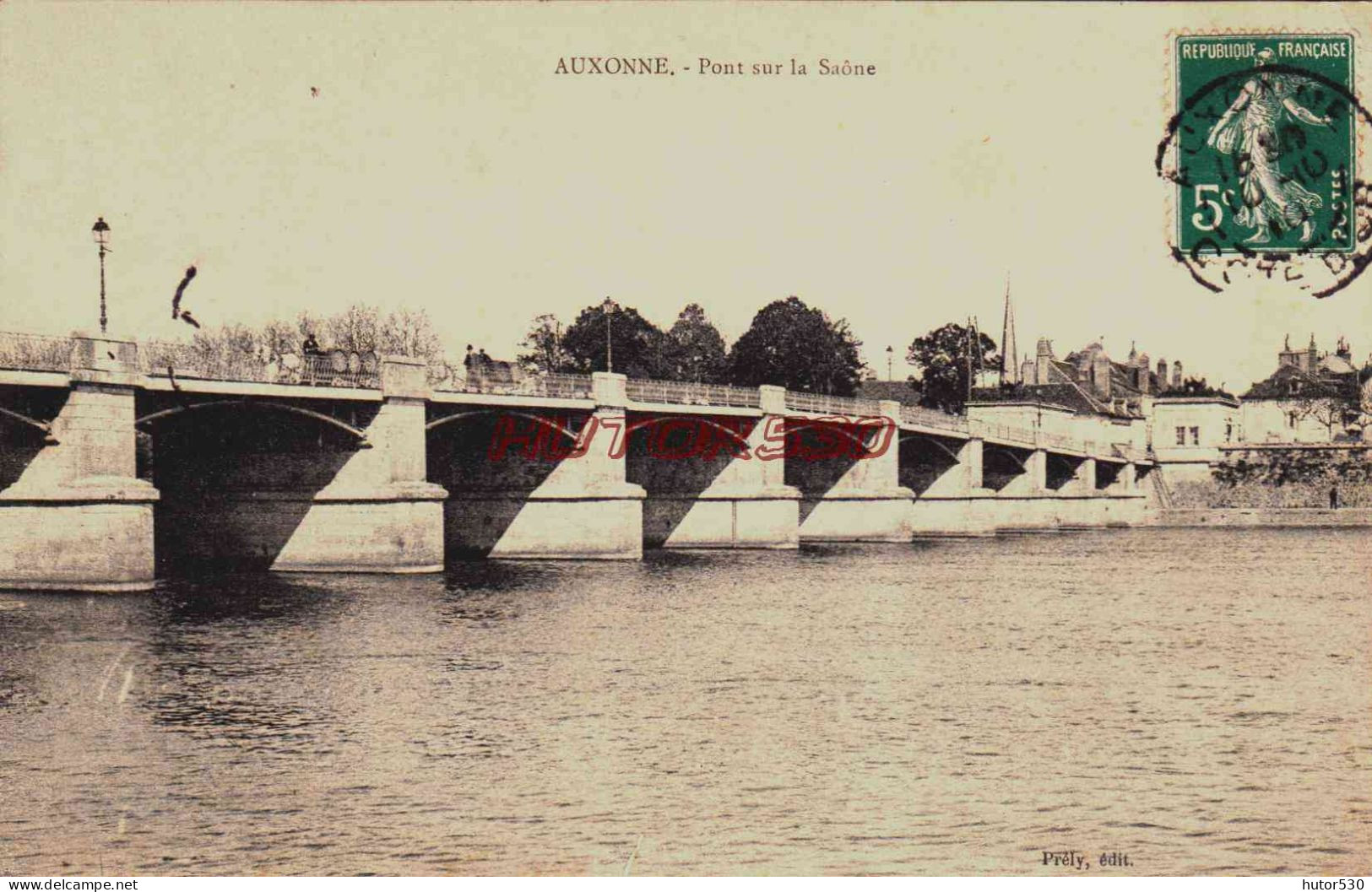 CPA AUXONNE - COTE D'OR - PONT SUR LA SAONE - Auxonne