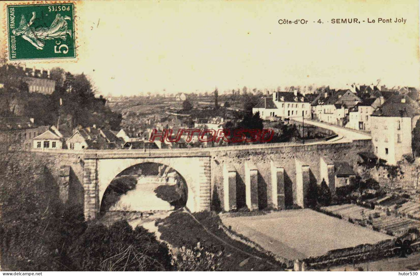 CPA SEMUR - COTE D'OR - LE PONT JOLY - Semur