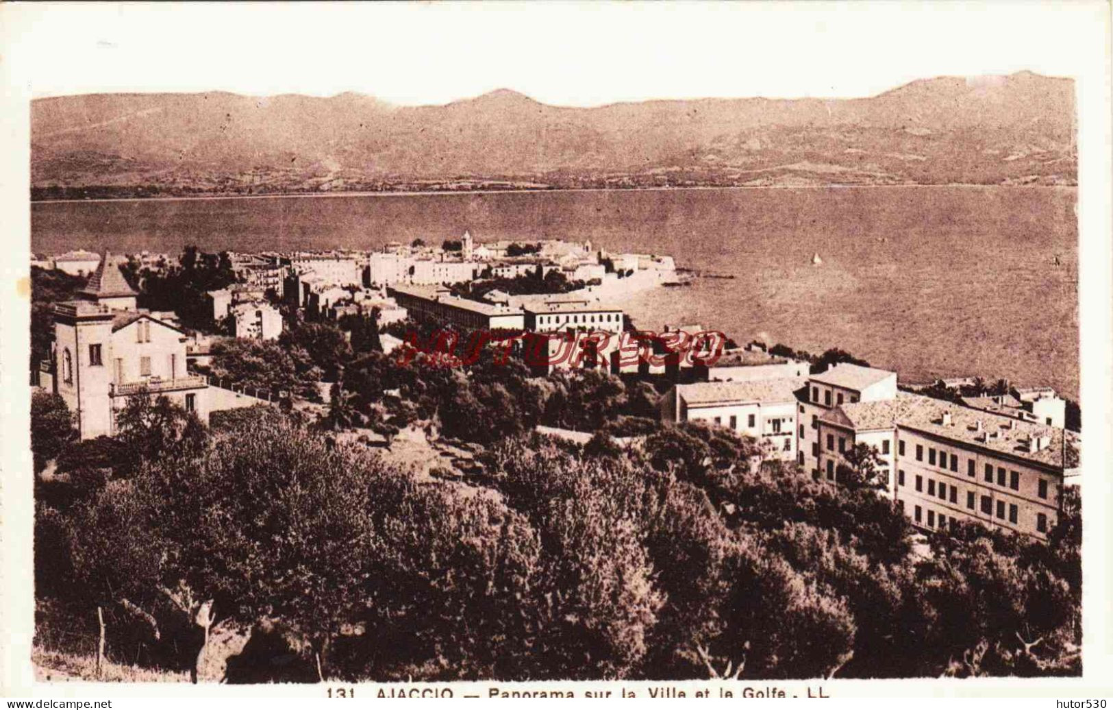 CPA AJACCIO - CORSE - PANORAMA - Ajaccio