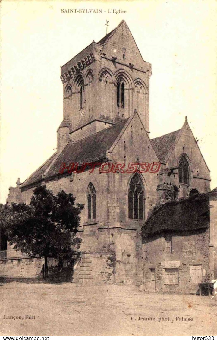 CPA SAINT SYLVAIN - CALVADOS - L'EGLISE - Sonstige & Ohne Zuordnung