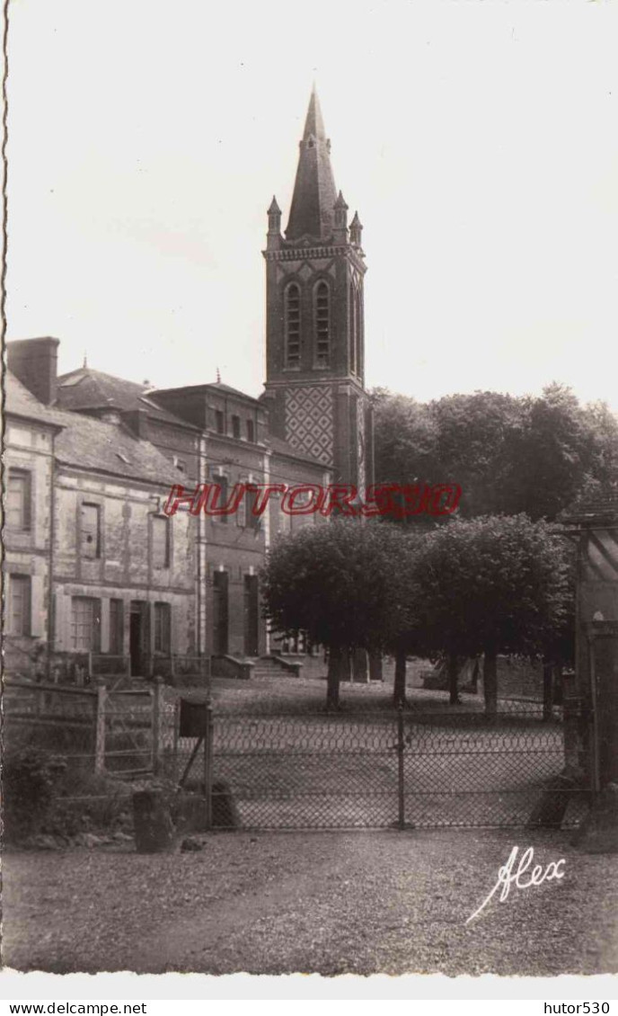 CPSM COURTONNE LA VILLE - CALVADOS - LA MAIRIE ET L'ECOLE - Sonstige & Ohne Zuordnung