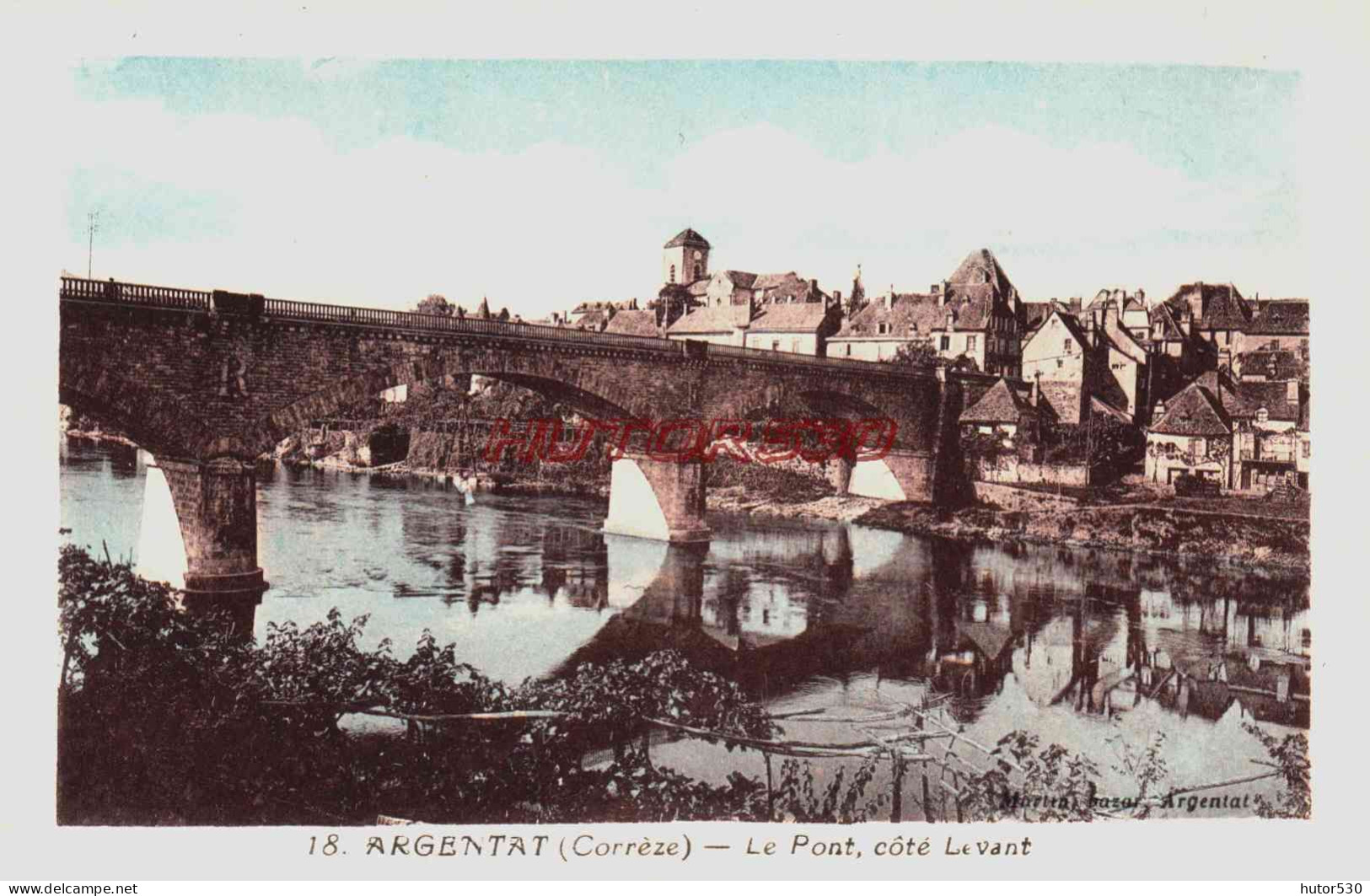 CPA ARGENTAT - CORREZE - LE PONT COTE LEVANT - Argentat