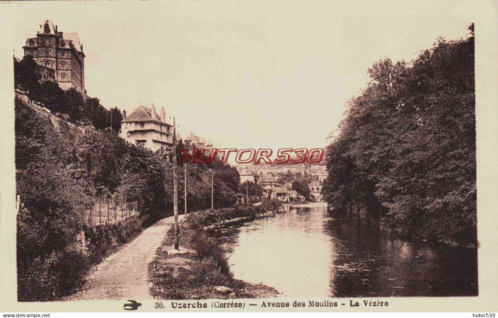 CPA UZERCHE - CORREZE - AVENUE DES MOULINS - Uzerche