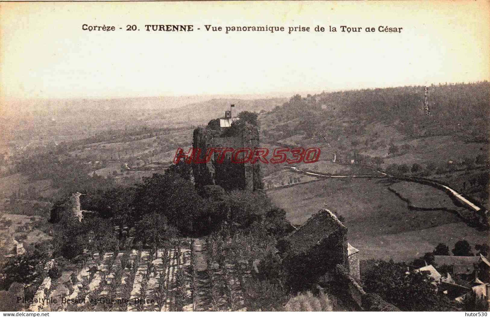 CPA TURENNE - CORREZE - VUE PANORAMIQUE - Tulle