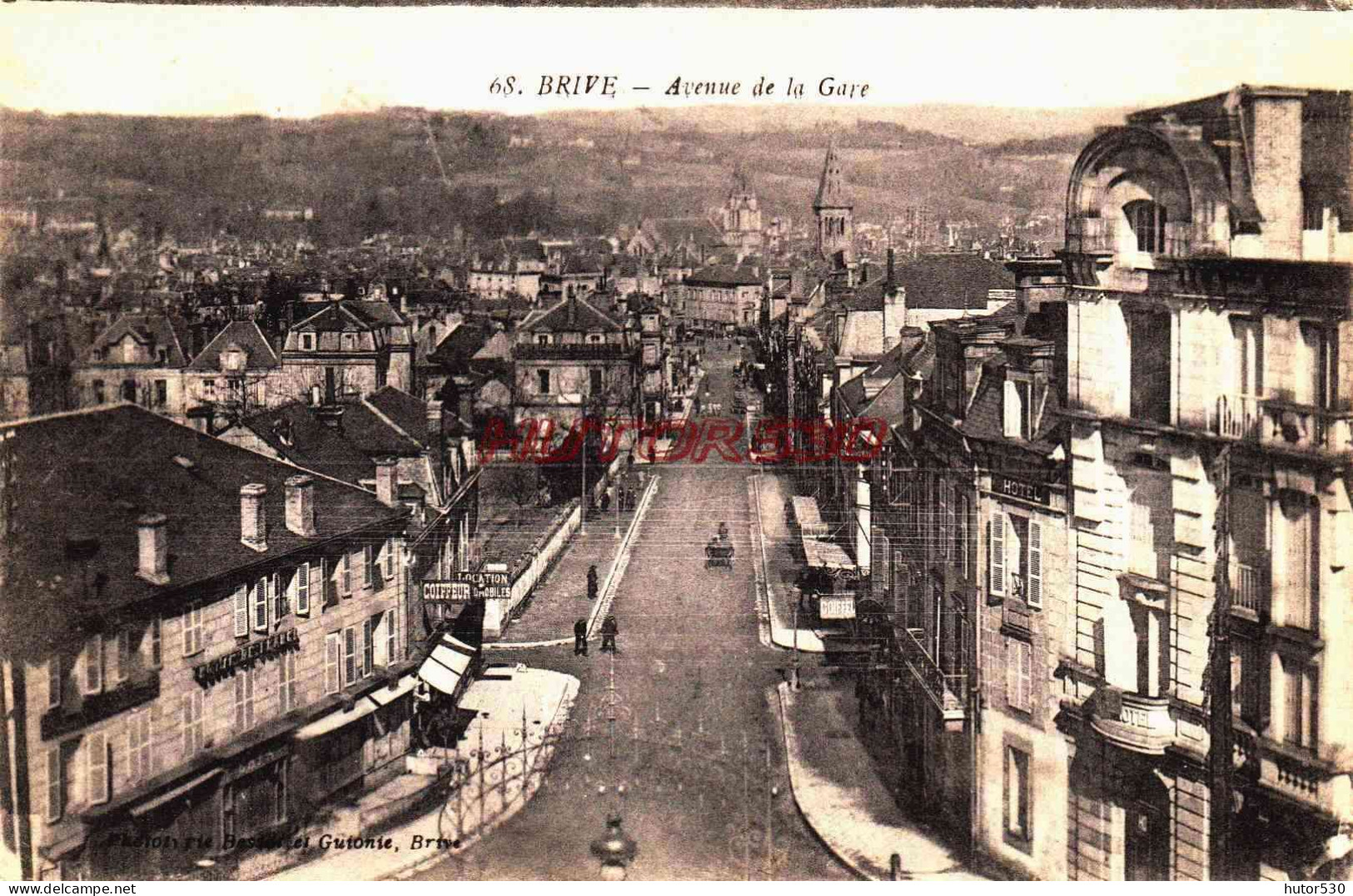 CPA BRIVE - CORREZE - AVENUE DE LA GARE - Brive La Gaillarde