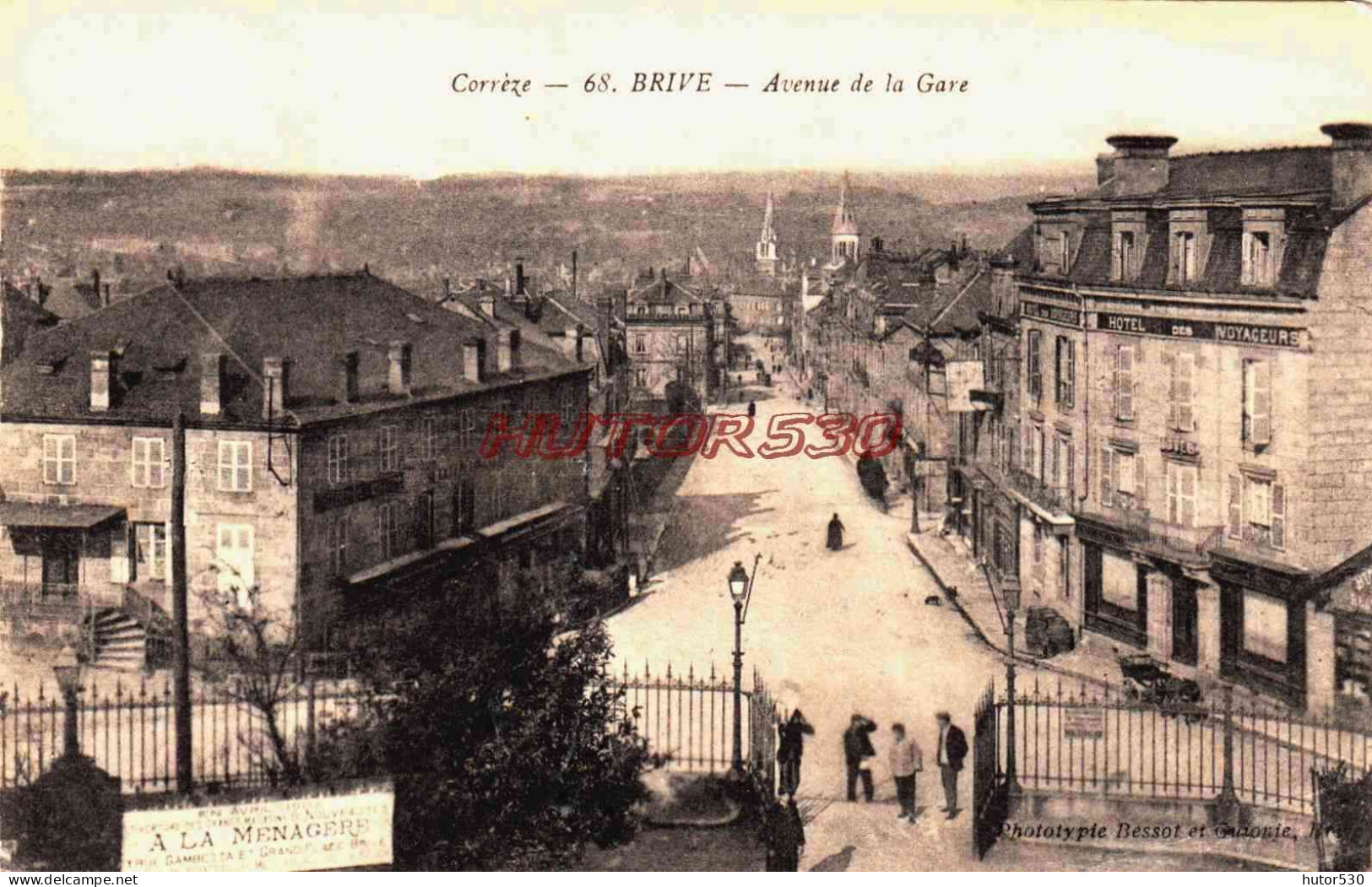 CPA BRIVE - CORREZE - AVENUE DE LA GARE - Brive La Gaillarde