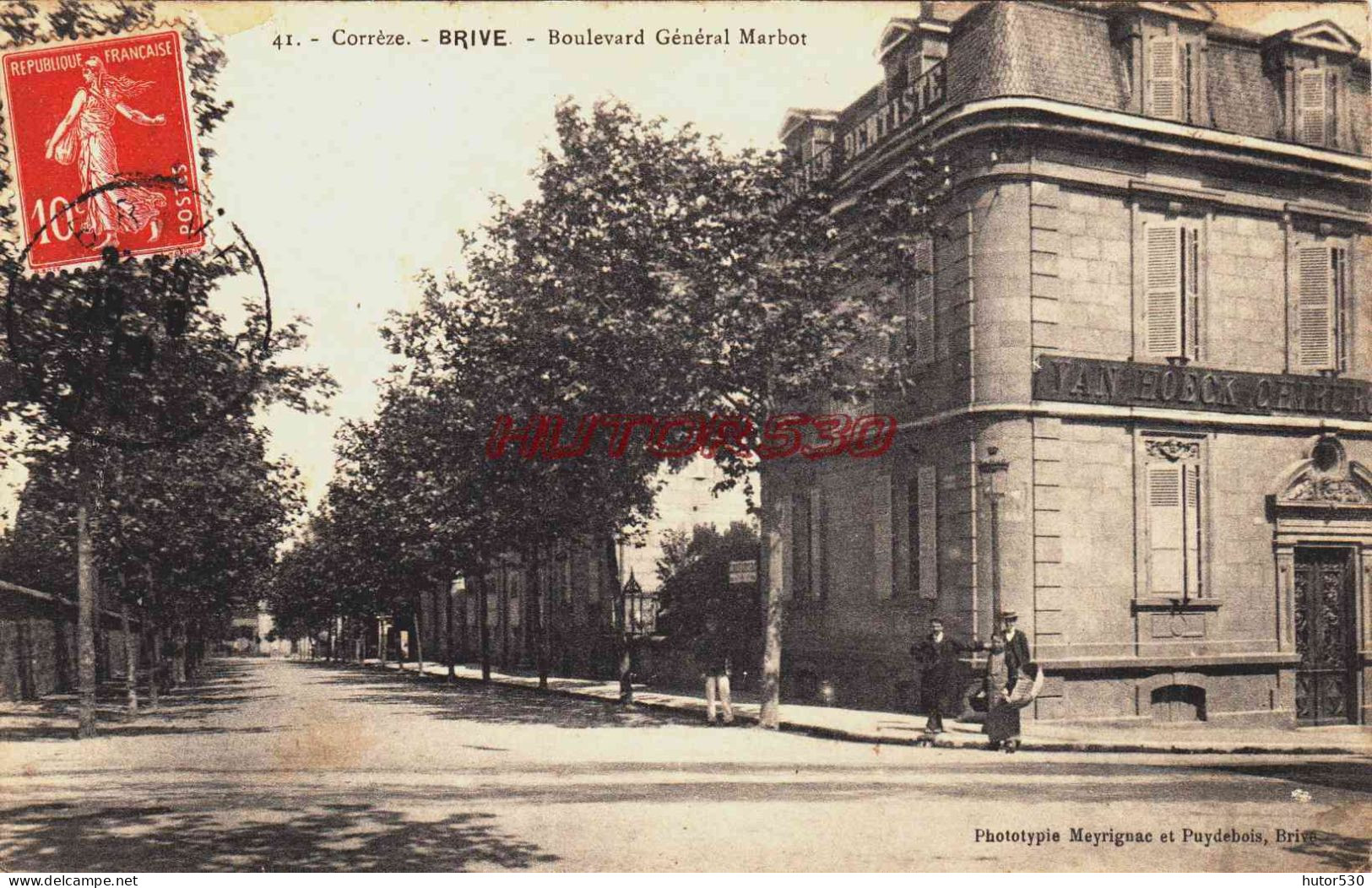 CPA BRIVE - CORREZE - BOULEVARD GENERAL MARBOR - Brive La Gaillarde