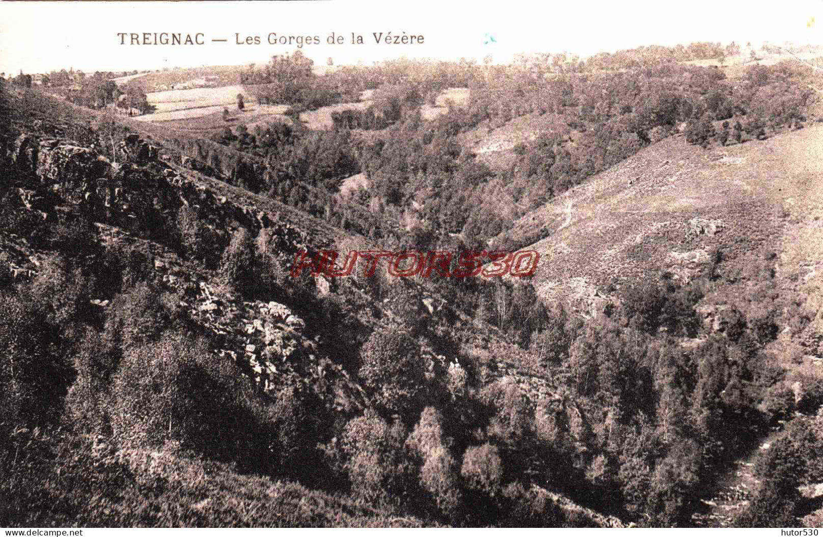 CPA TREIGNAC - CORREZE - LES GORGES DE LA VEZERE - Treignac