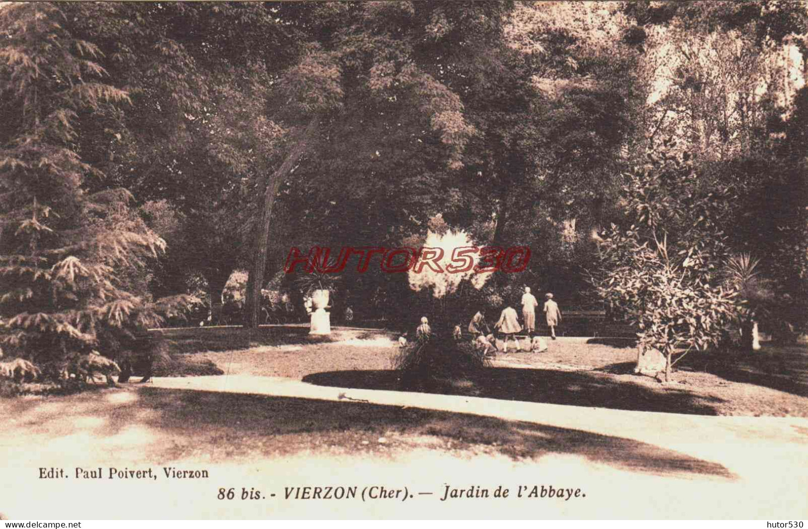 CPA VIERZON - CHER - JARDIN DE L'ABBAYE - Vierzon