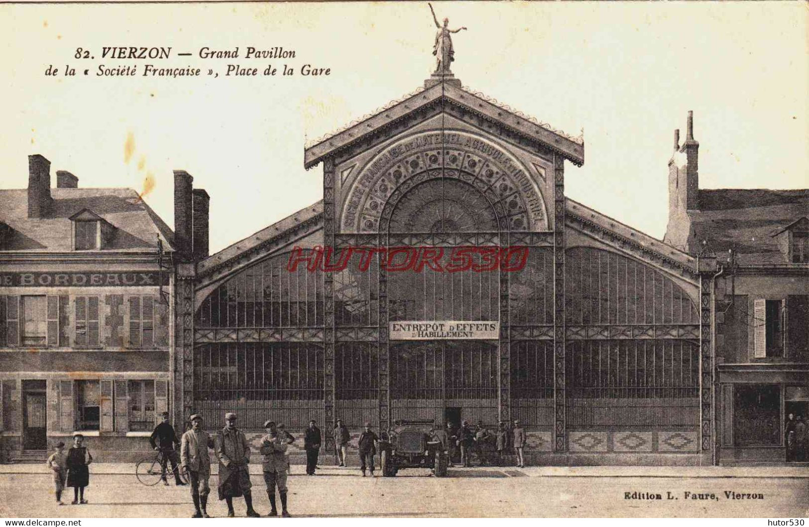 CPA VIERZON - CHER - GRAND PAVILLON - ENTREPOT D'EFFET D'HABILLEMENT - Vierzon