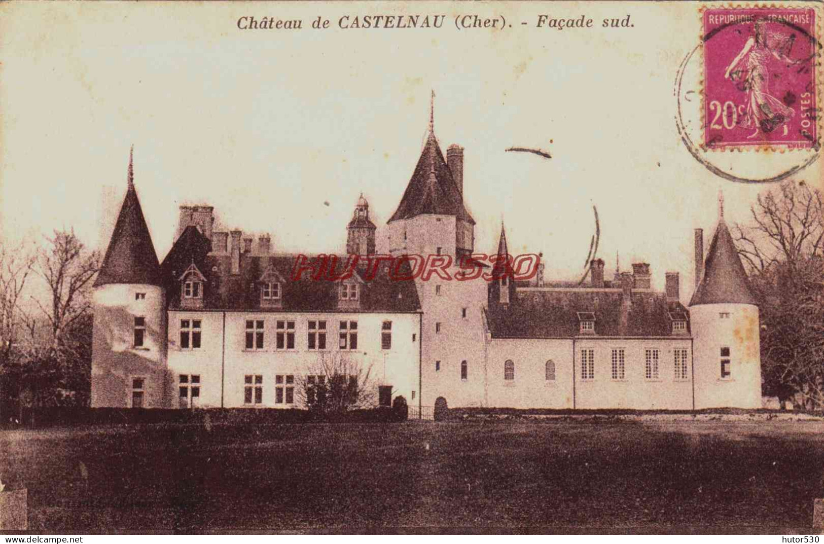 CPA CHÂTEAU DE CASTELNAU - CHER - FACADE SUD - Andere & Zonder Classificatie