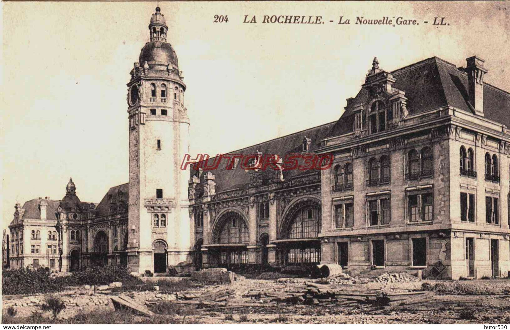 CPA LA ROCHELLE - CHARENTE MARITIME - LA NOUVELLE GARE - La Rochelle