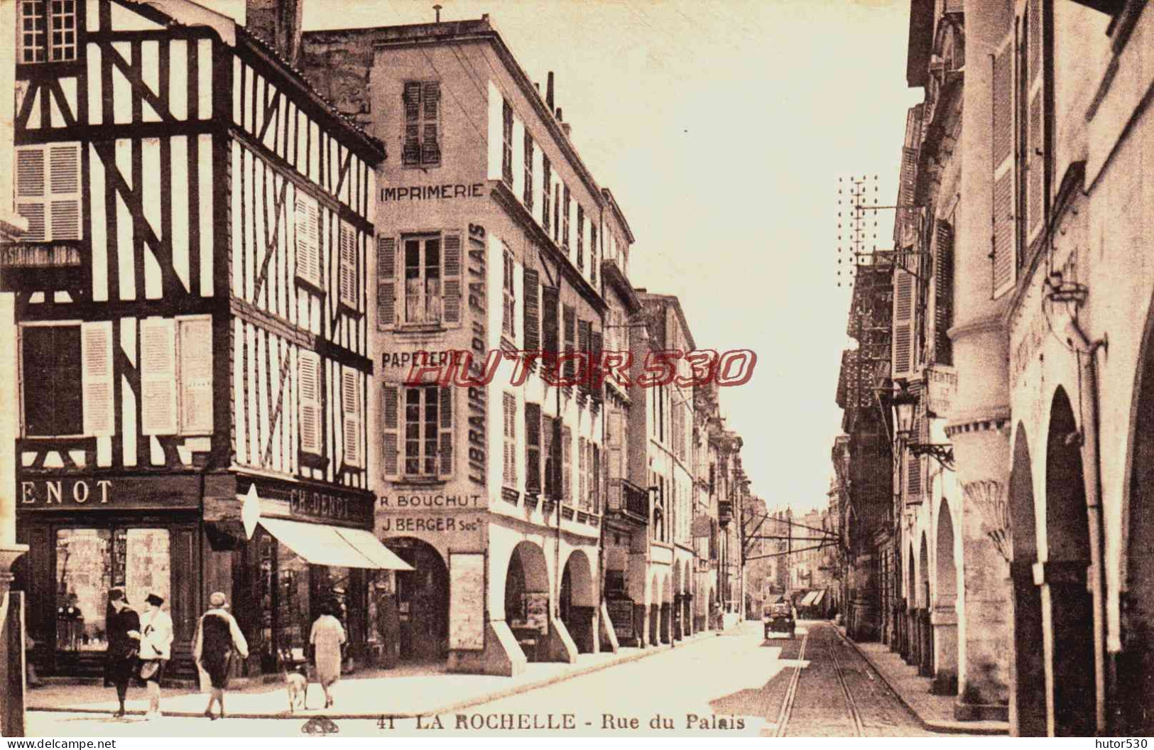 CPA LA ROCHELLE - CHARENTE MARITIME - RUE DU PALAIS - La Rochelle