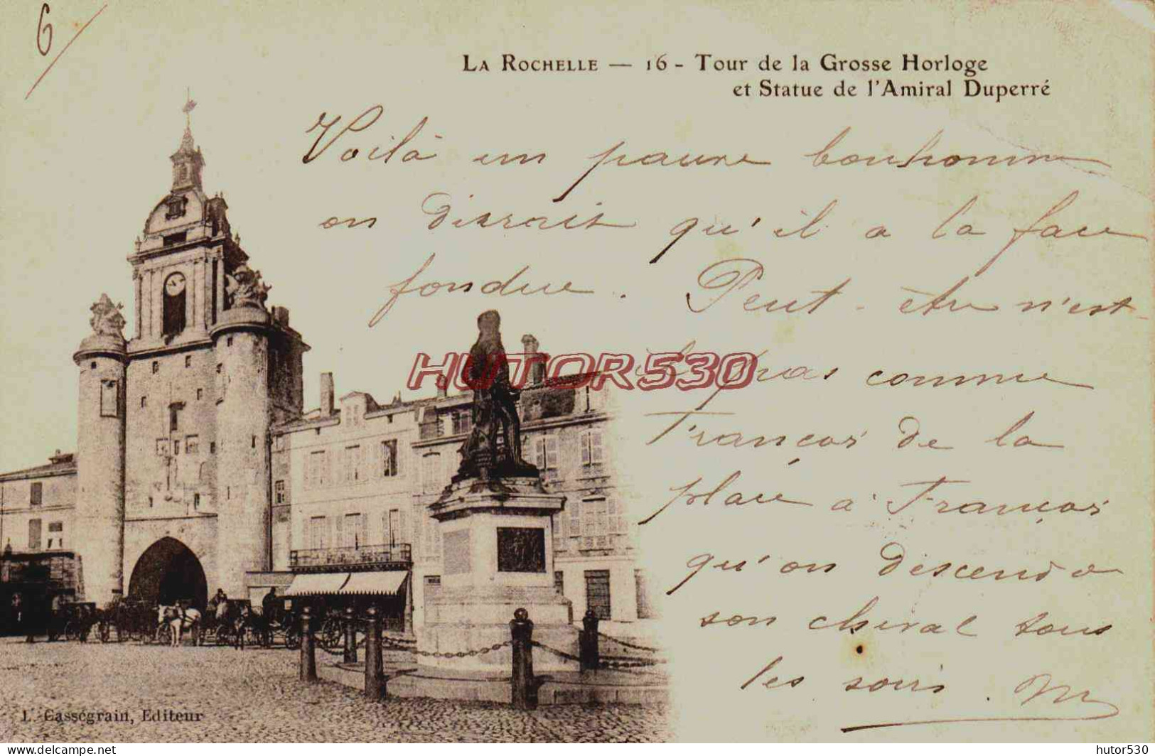 CPA LA ROCHELLE - CHARENTE MARITIME - TOUR DE LA GROSSE HORLOGE - La Rochelle