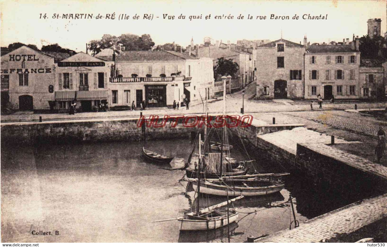 CPA ILE DE RE - CHARENTE MARITIME - SAINT MARTIN - VUE DU QUAI - Ile De Ré